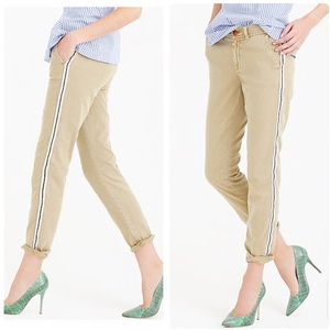 J Crew Sunday Slim Chino with Metallic Tux Stripe